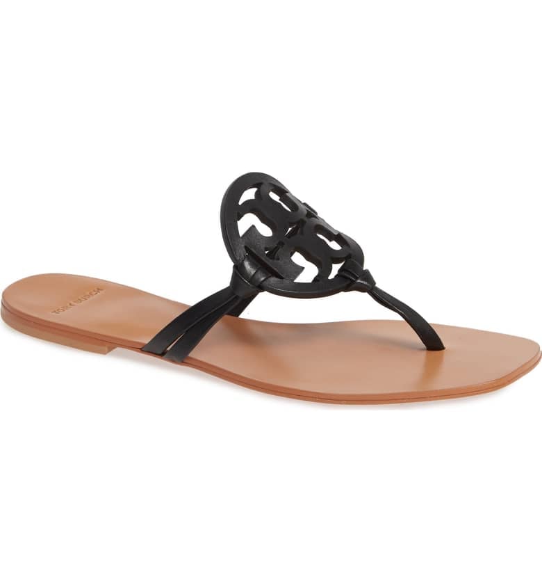 tory burch miller square toe sandals