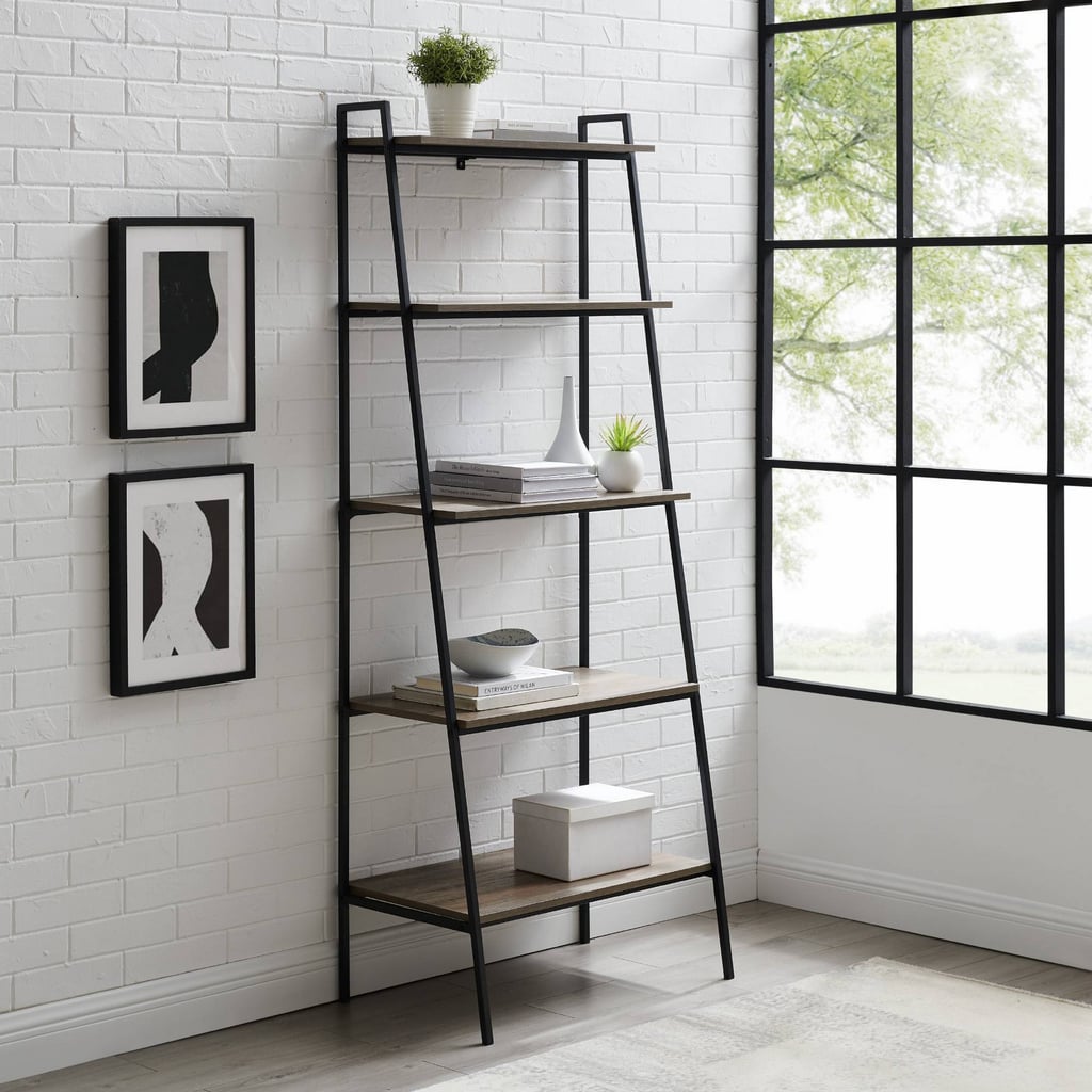 Stylish Storage: Saracina Home 72" Sophia Open Storage Ladder Bookshelf