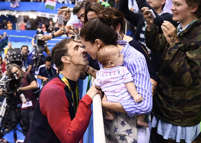 Michael Phelps and Nicole Johnson