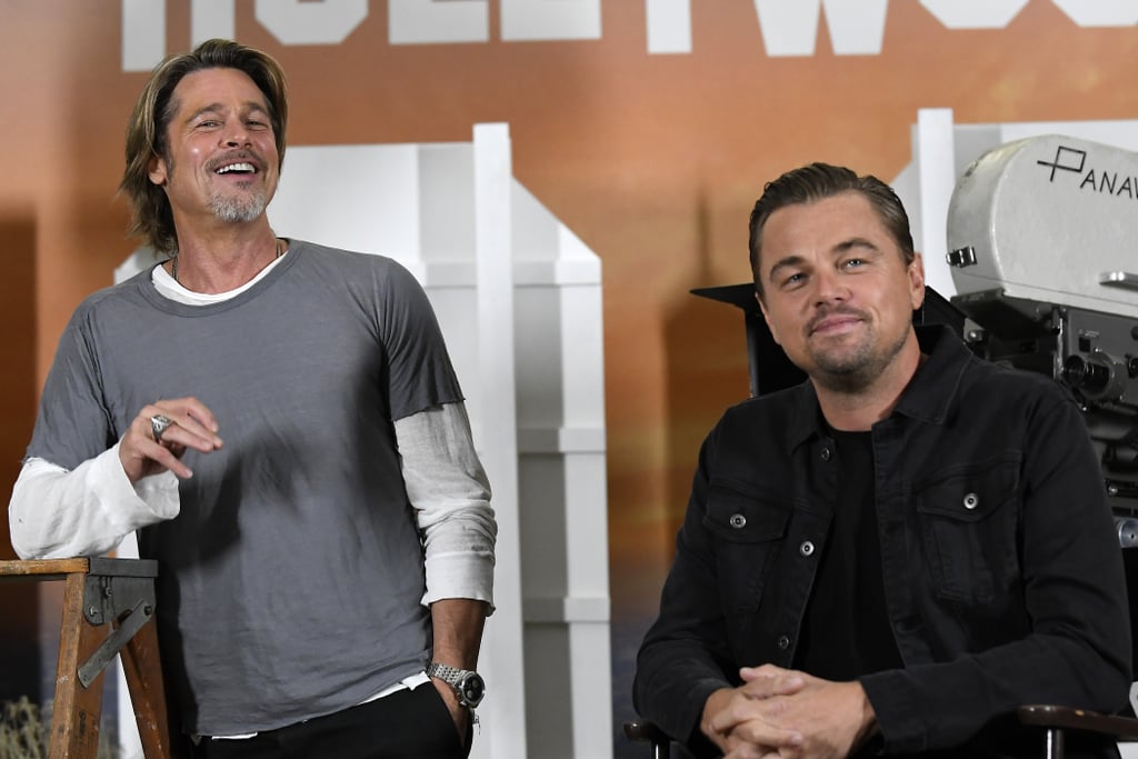 Brad Pitt and Leonardo DiCaprio at an LA Photocall For Once Upon a Time in Hollywood