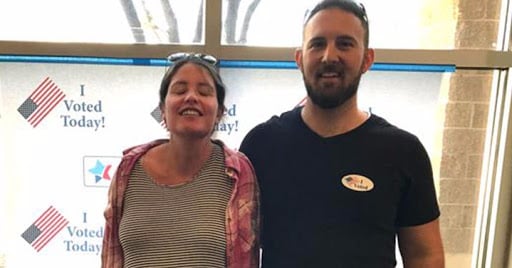 This Woman Voted While in Labor - What's Your Excuse?