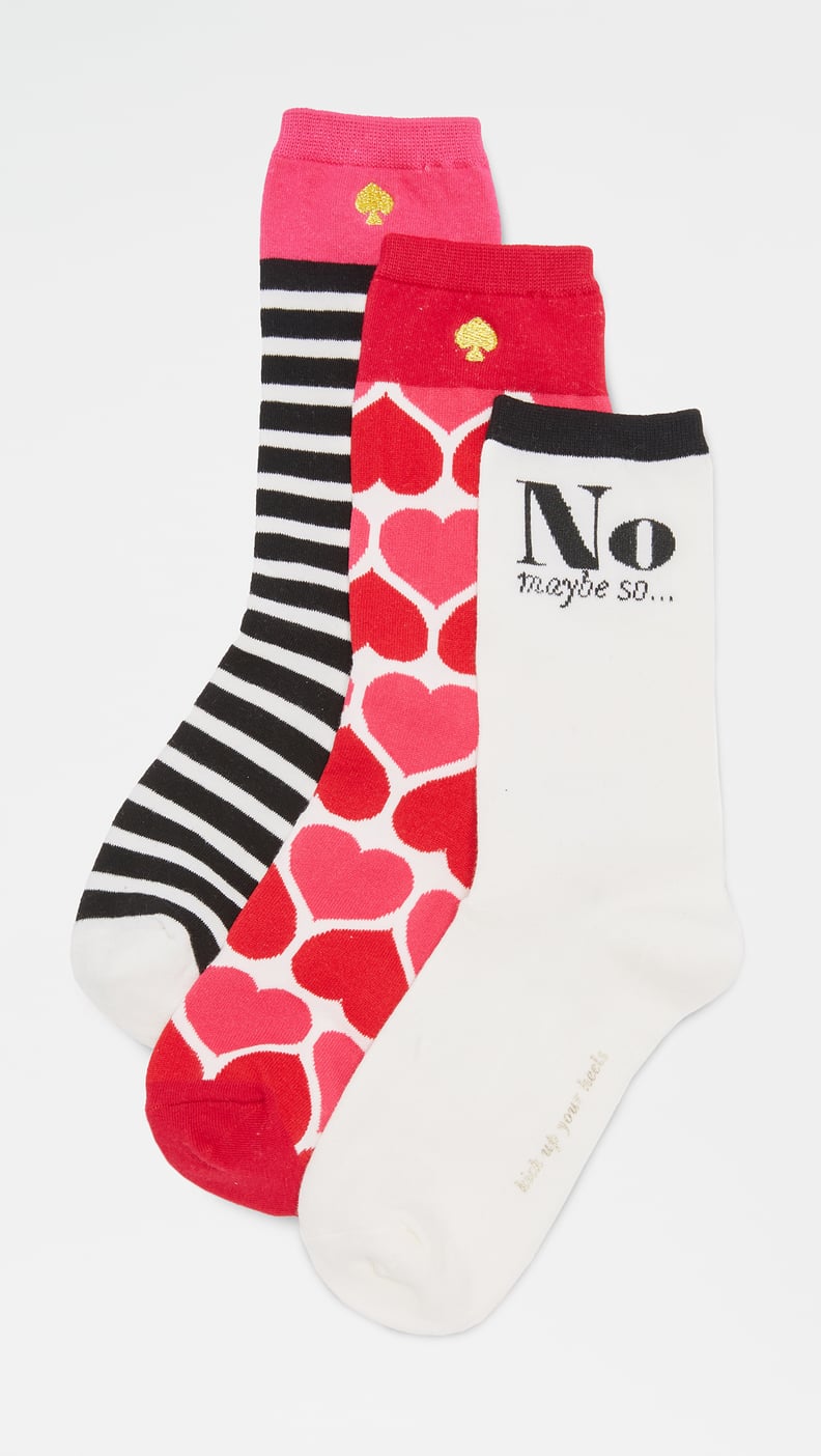 Kate Spade New York Hearts 3 Pack Sock Set