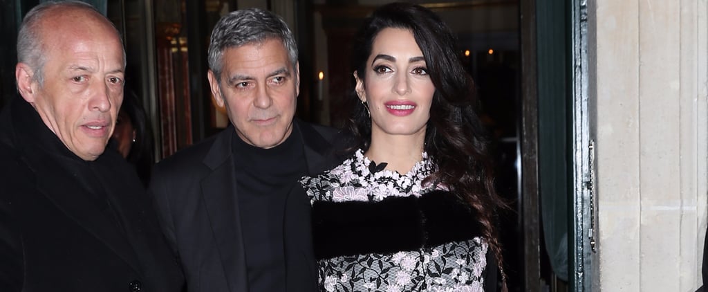 Amal Clooney Giambattista Valli Dress in Paris Feb. 2017