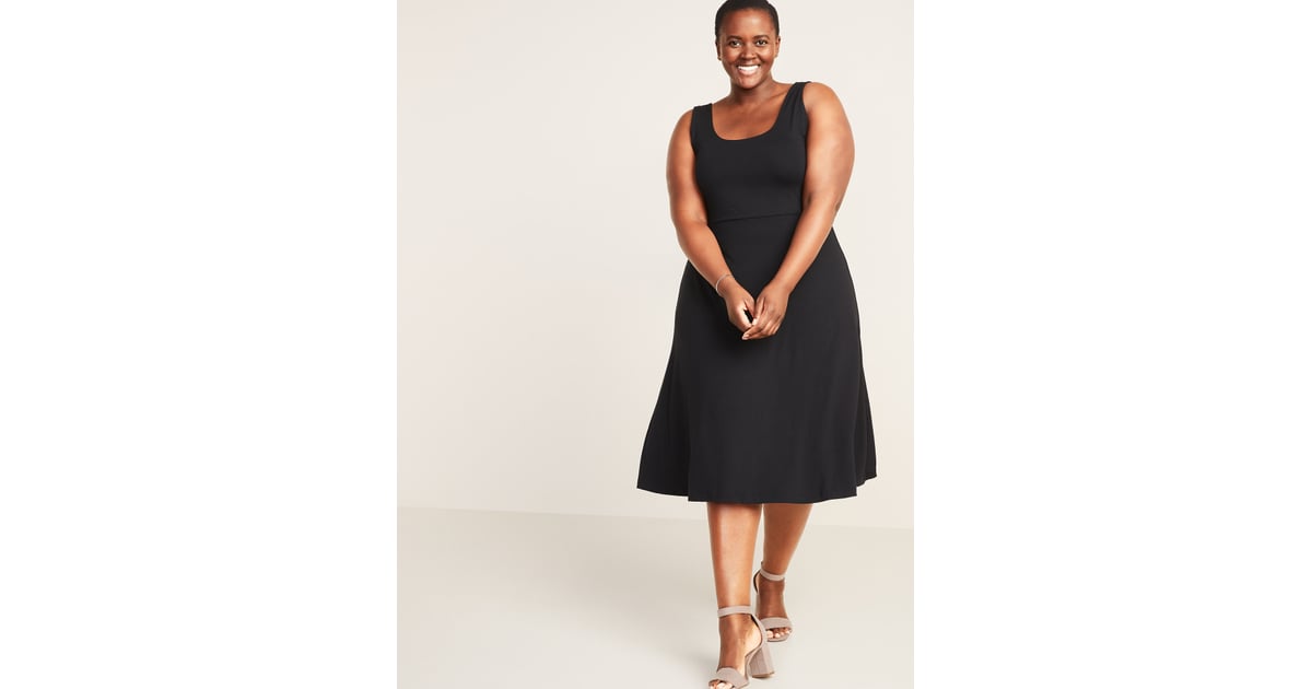 old navy plus size black dress