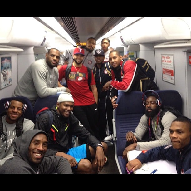 Chris Paul took a train ride with his basketball teammates. Source: Instagram user cp3
Chris Paul took a train ride with his basketball teammates. Source: Instagram user cp3