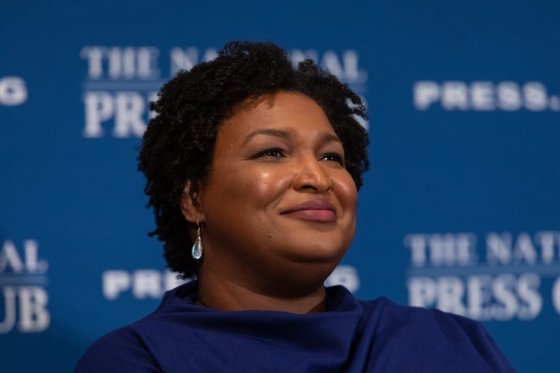 Stacey Abrams, former Georgia House Democratic Leader, speaks to attendees at the National Press Club Headliners Luncheon in Washington, D.C., on Friday, November 15, 2019.(Photo by Cheriss May/NurPhoto via Getty Images)