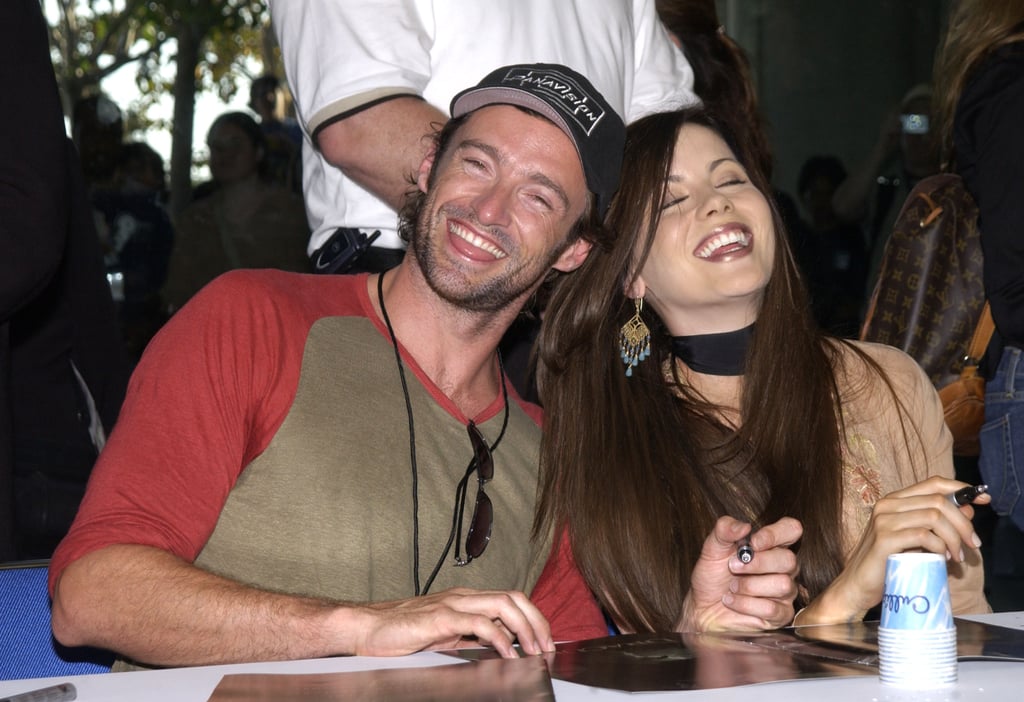 Hugh Jackman and Kate Beckinsale signed autographs together during the convention in 2003.