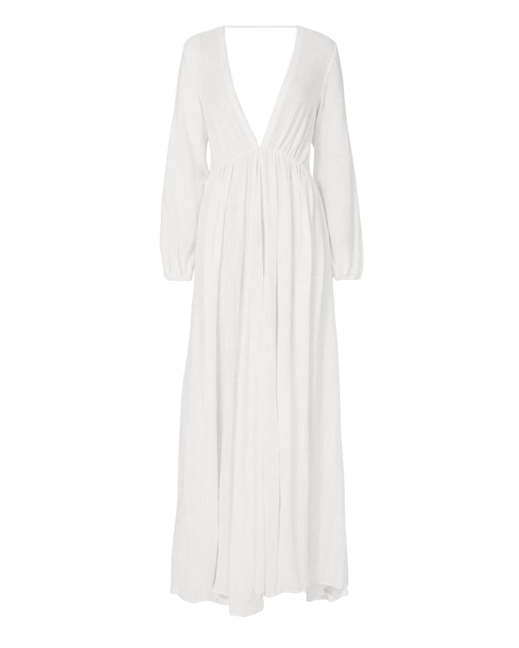 Kalita Aphrodite Maxi Dress | Jessica Biel's White Wedding Guest Dress ...