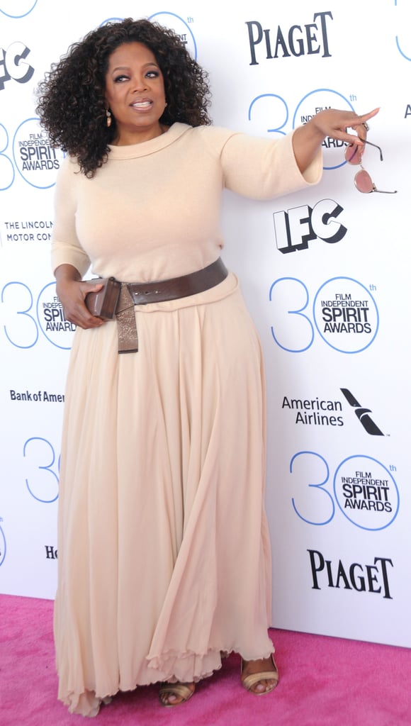 She pointed down the red carpet at the Independent Spirit Awards in February 2015.