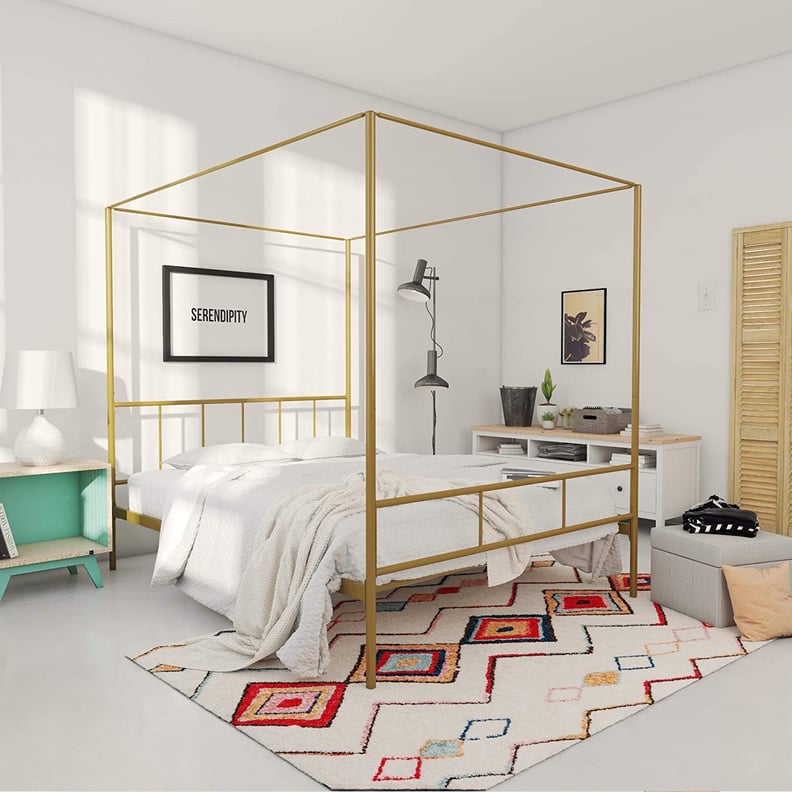 For Bedroom Magic: Novogratz Marion Canopy Bed Frame