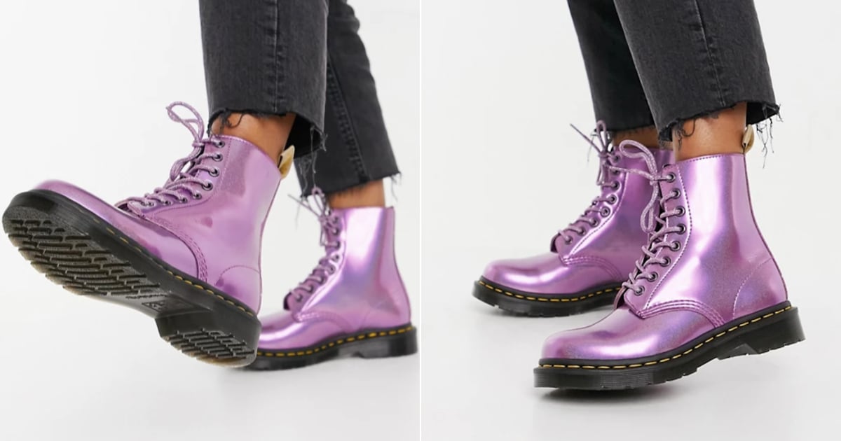 dr martens purple metallic