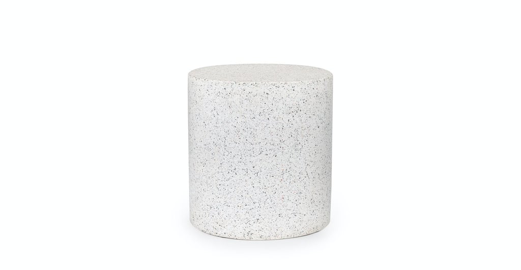 Article Solina White Terrazzo Stool