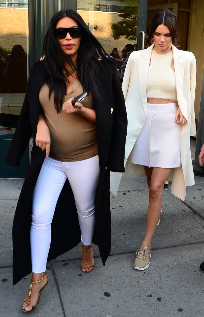 Kim Kardashian and Kendall Jenner Attend US Open 2015