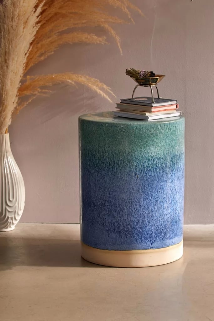 Ceramic Drum Side Table