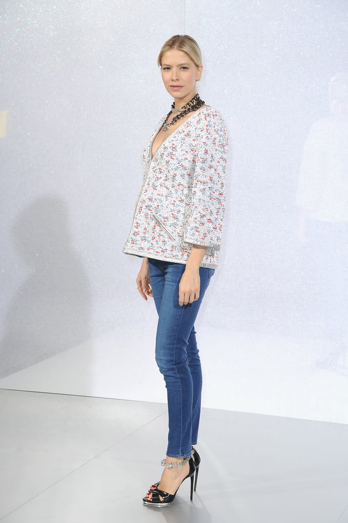 Elena Perminova at the Chanel Paris Haute Couture show.
