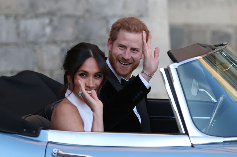 Meghan Markle Wearing the Ring For the First Time at Her Wedding Reception
