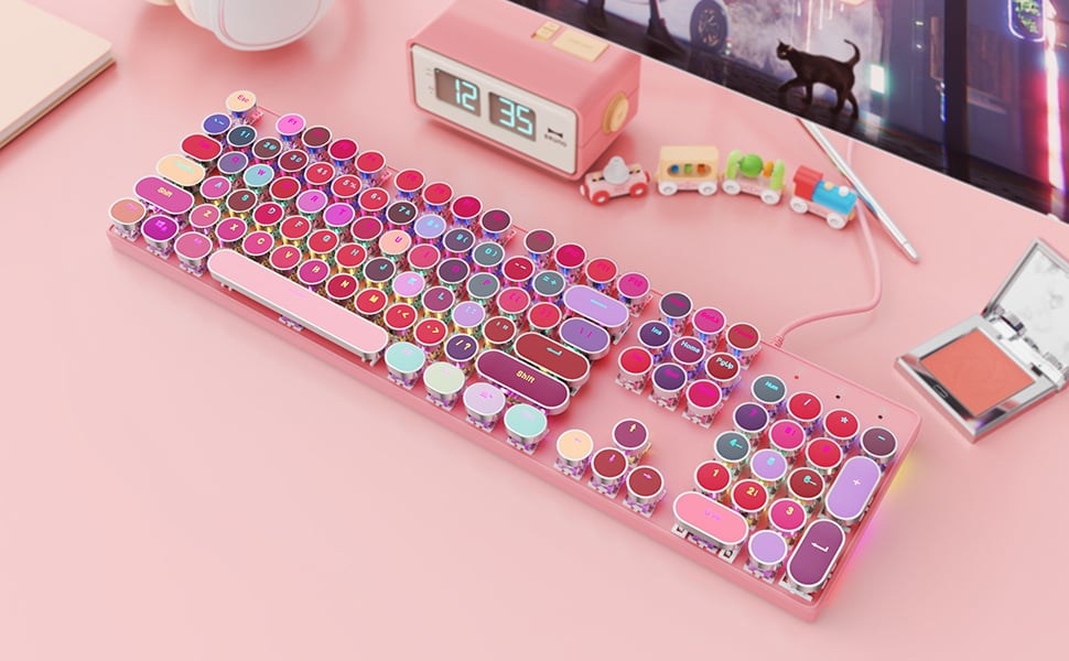 A Colorful Keyboard That's Lipstick-Inspired