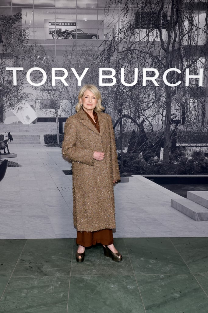 Martha Stewart at the Tory Burch Show at New York Fashion Week, February 2025