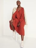 22 Pretty Old Navy Midi Dresses, So You Can Keep Tights Tucked Away ’Til December