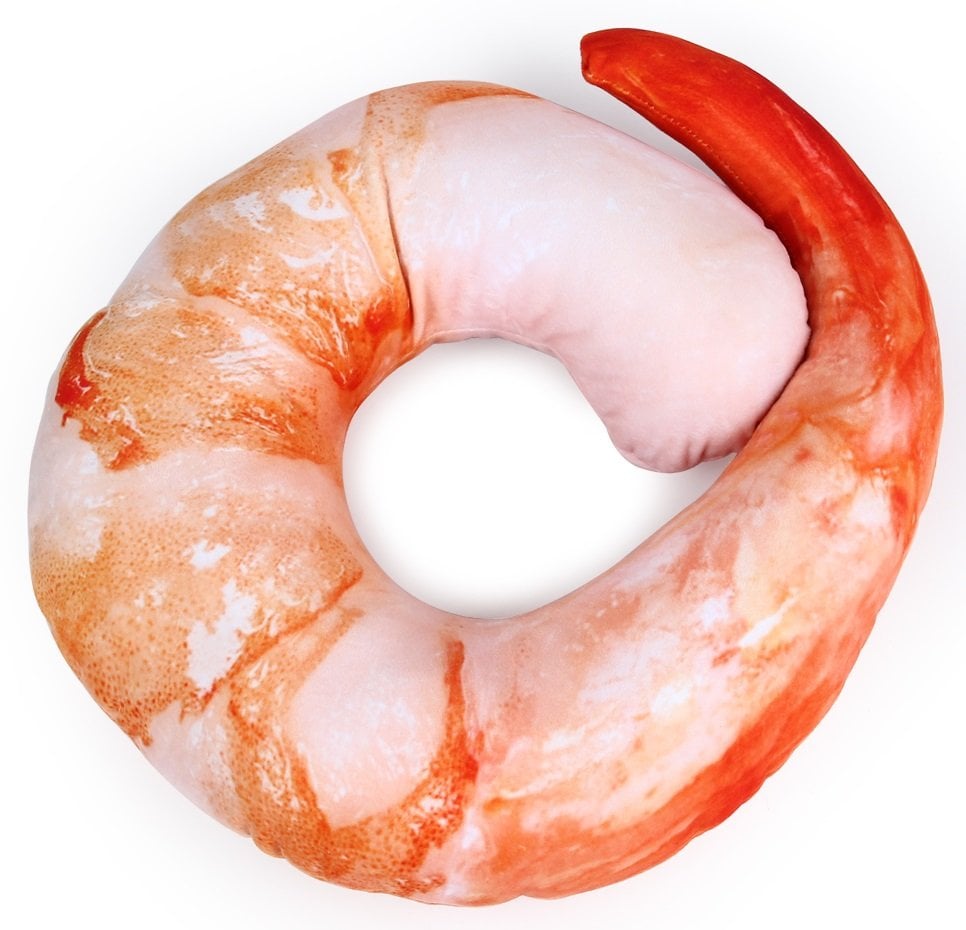 Neck Pillow Realistic Simulation Large Shrimp