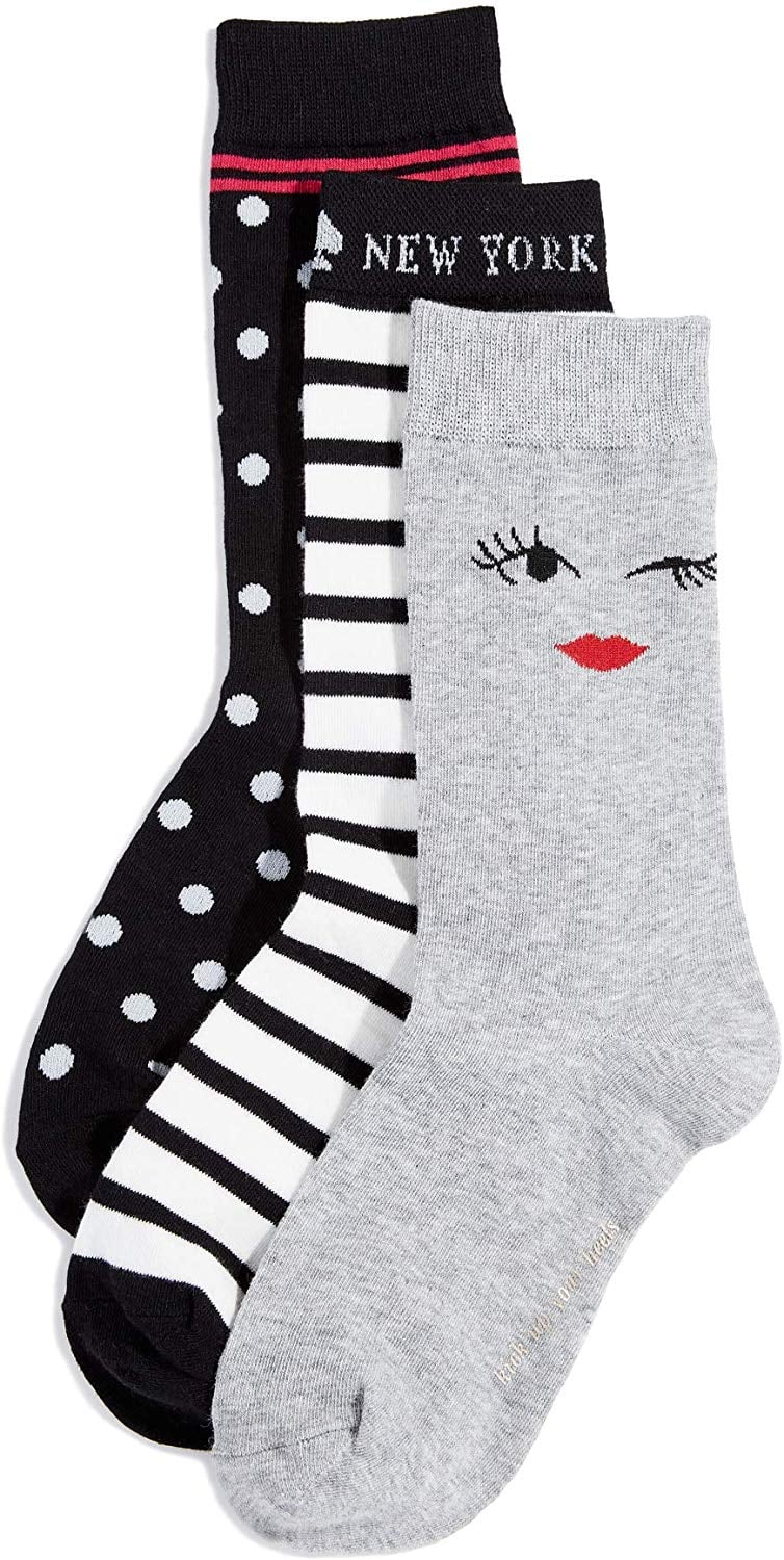 Kate Spade New York Wink Face Trouser Sock Pack