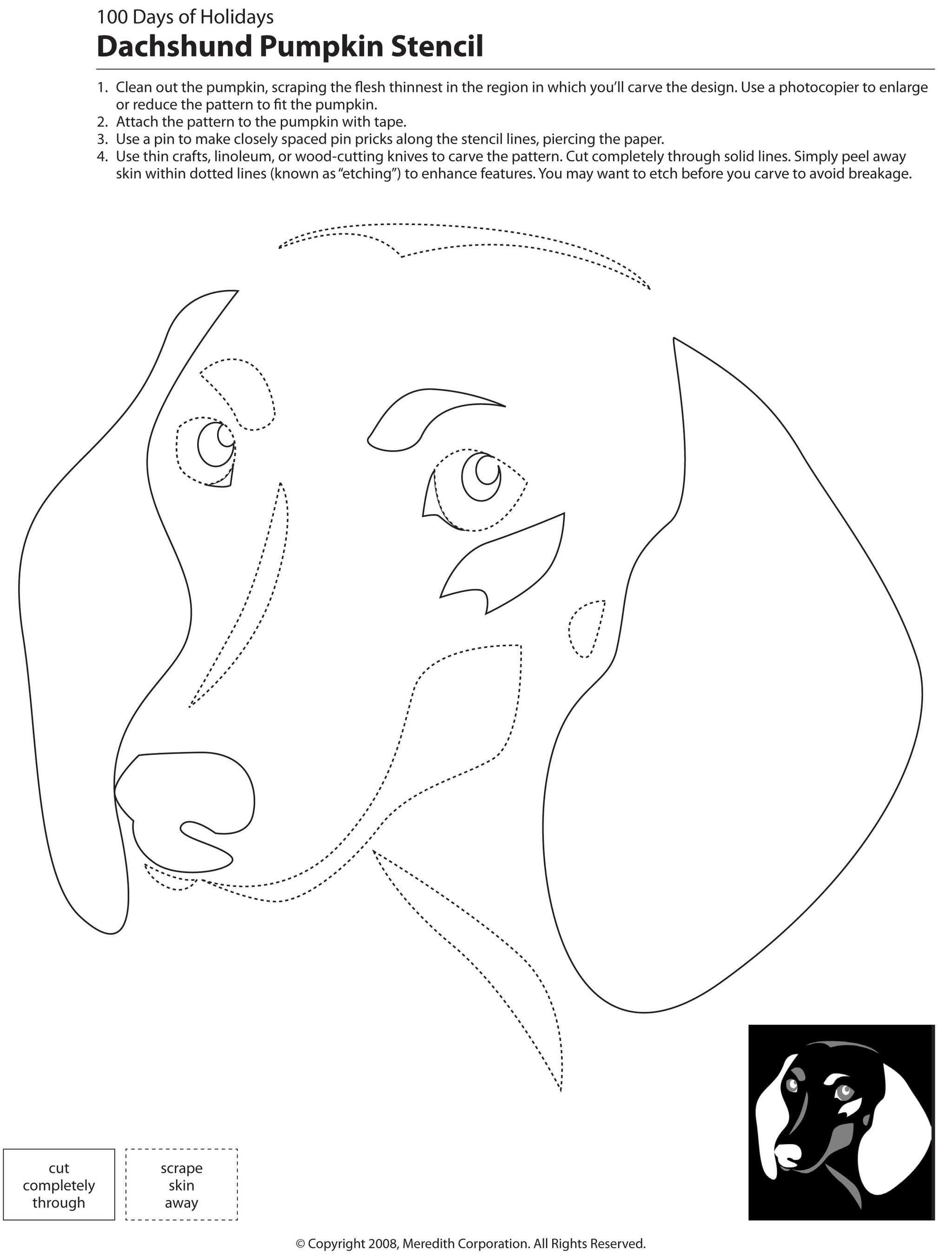 Downloadable Dog Breed Pumpkin Stencils Popsugar Pets