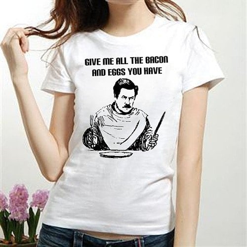 Ron Swanson Bacon and Eggs T-Shirt ($19)