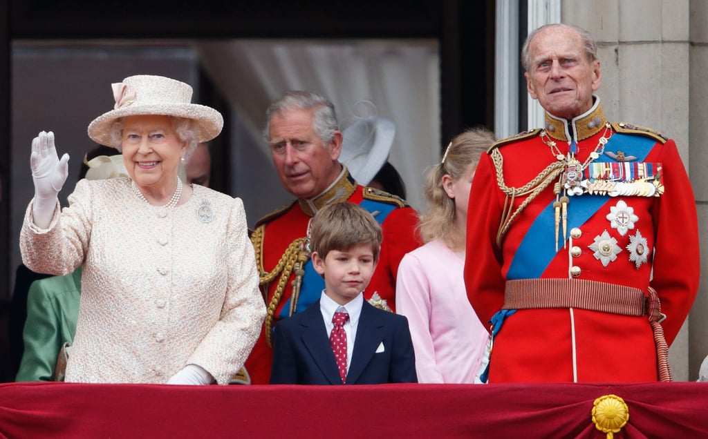 Queen Elizabeth watched the Trooping the Colour parade in 2015 with her youngest grandkid, James, Viscount Severn.