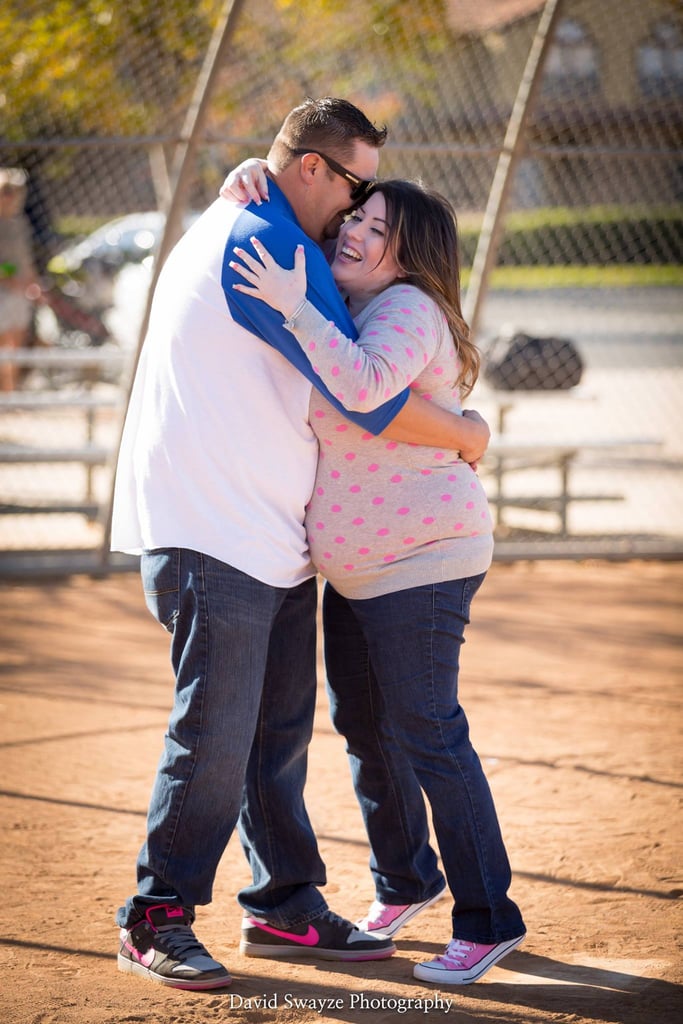 Baseball Gender-Reveal Baby Announcement