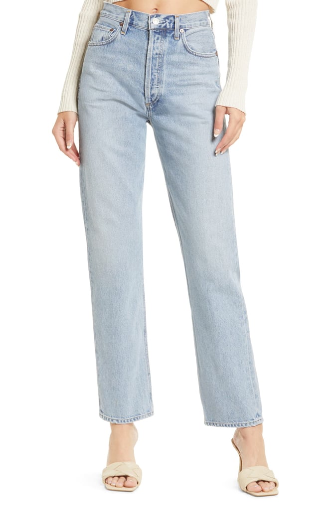 Effortlessly Cool: Agolde '90s Pinch High Waist Straight Leg Organic Cotton Jeans
