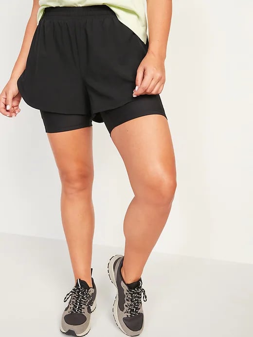 Old Navy High-Waisted 2-in-1 StretchTech Run Shorts + Biker Shorts