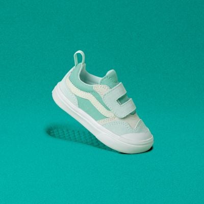Toddler Autism Awareness ComfyCush New Skool Vans in Green
