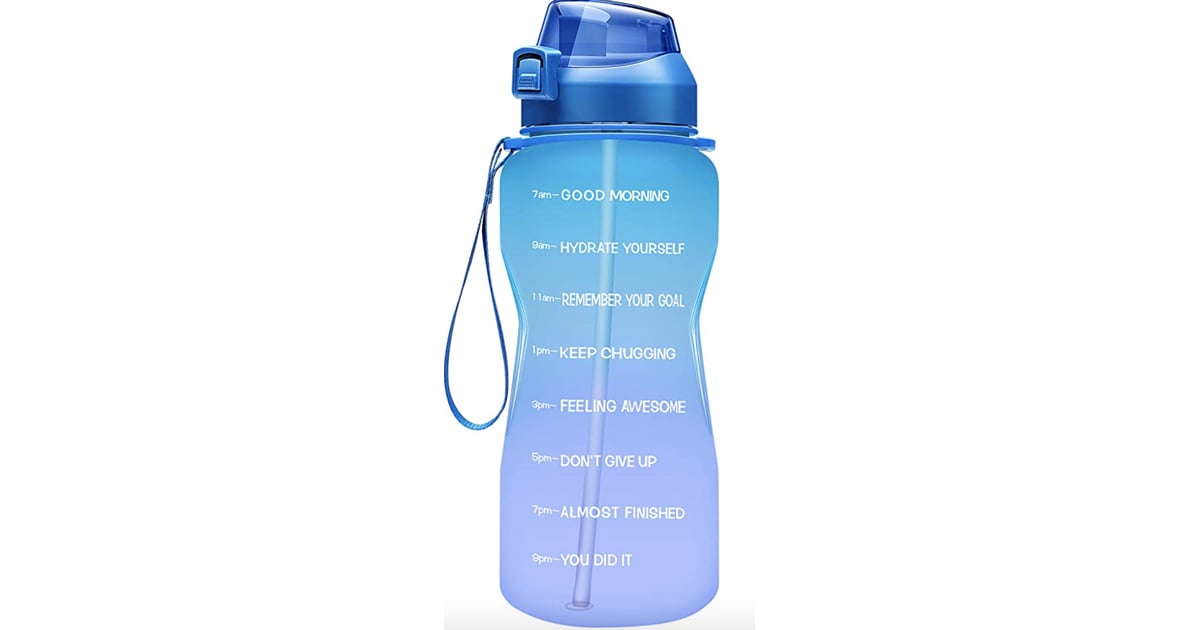 Water Bottle With Measurements Fidus Half Gallon Motivational Water