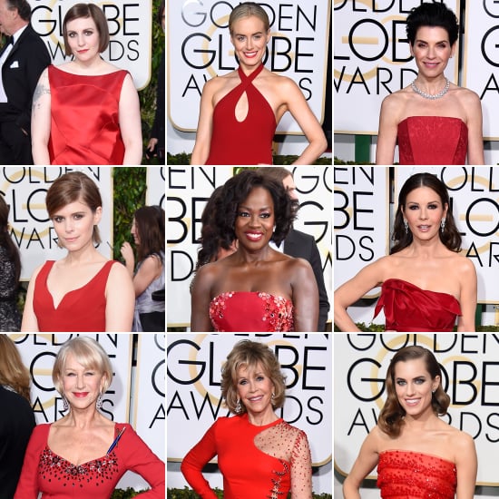 Red Dresses at the Golden Globes 2015