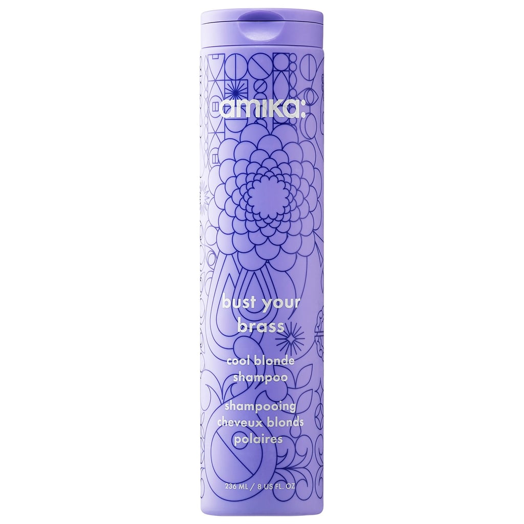 Best Purple Shampoo For Gray Hair: Amika Bust Your Brass Cool Blonde Shampoo