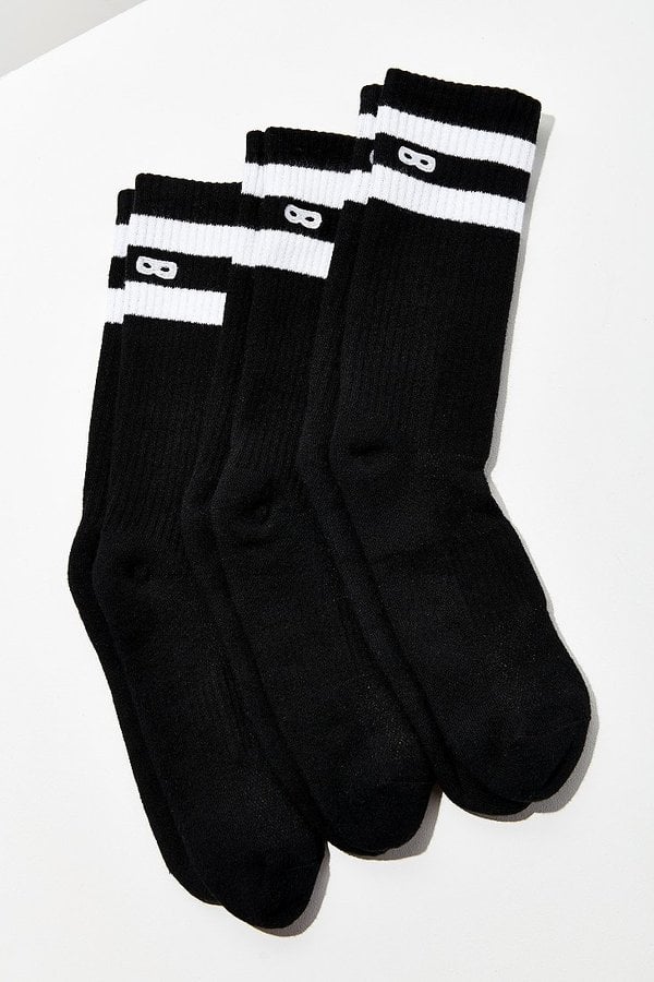 Pair of Thieves Blackout Striped Ribbed Crew Socks
