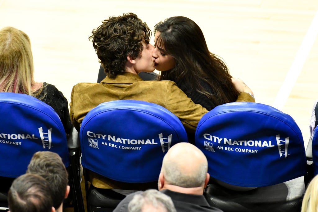 Camila Cabello and Shawn Mendes Kissing at LA Clippers Game