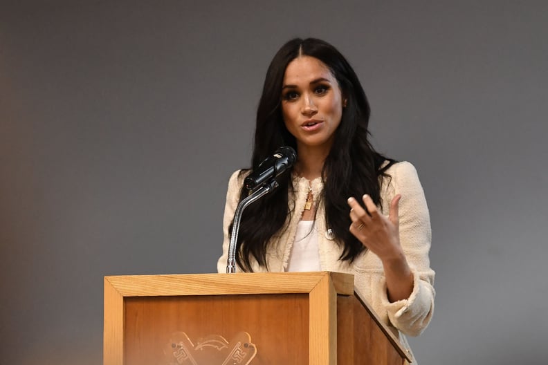 Meghan Markle at the Robert Clack School For International Women's Day on March 6, 2020