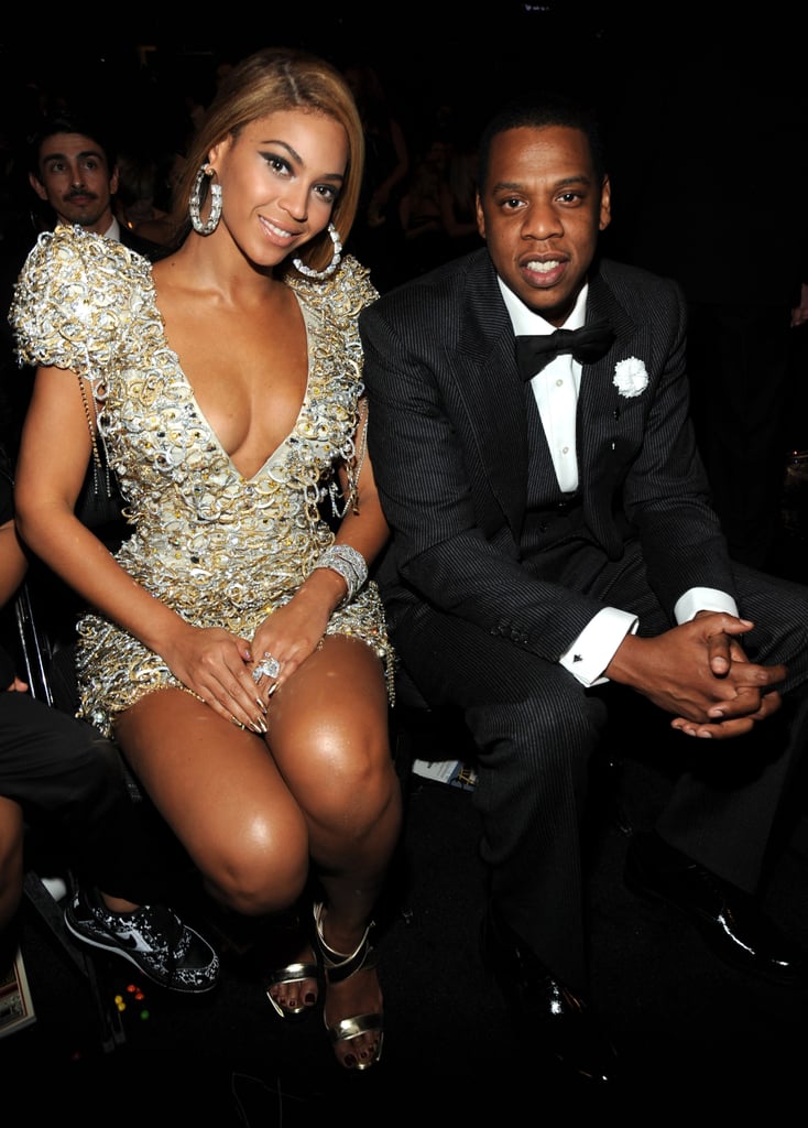 At the 2010 Grammy Awards, all eyes were on Beyoncé in her plunging metallic Armani Privé minidress, but JAY-Z looked pretty good in his tuxedo, too.