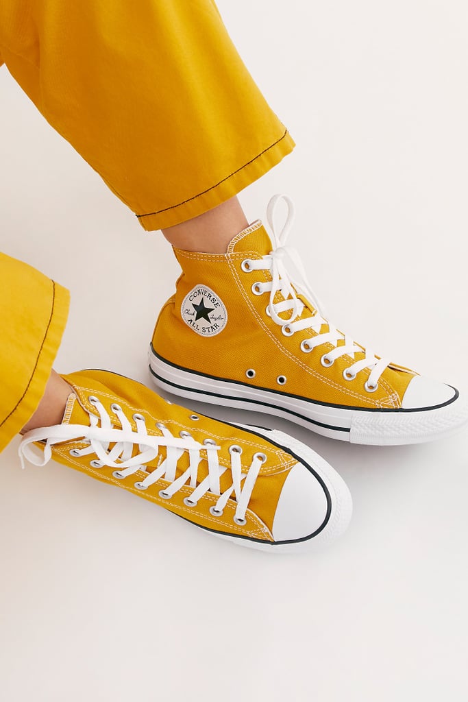 yellow cute shoes