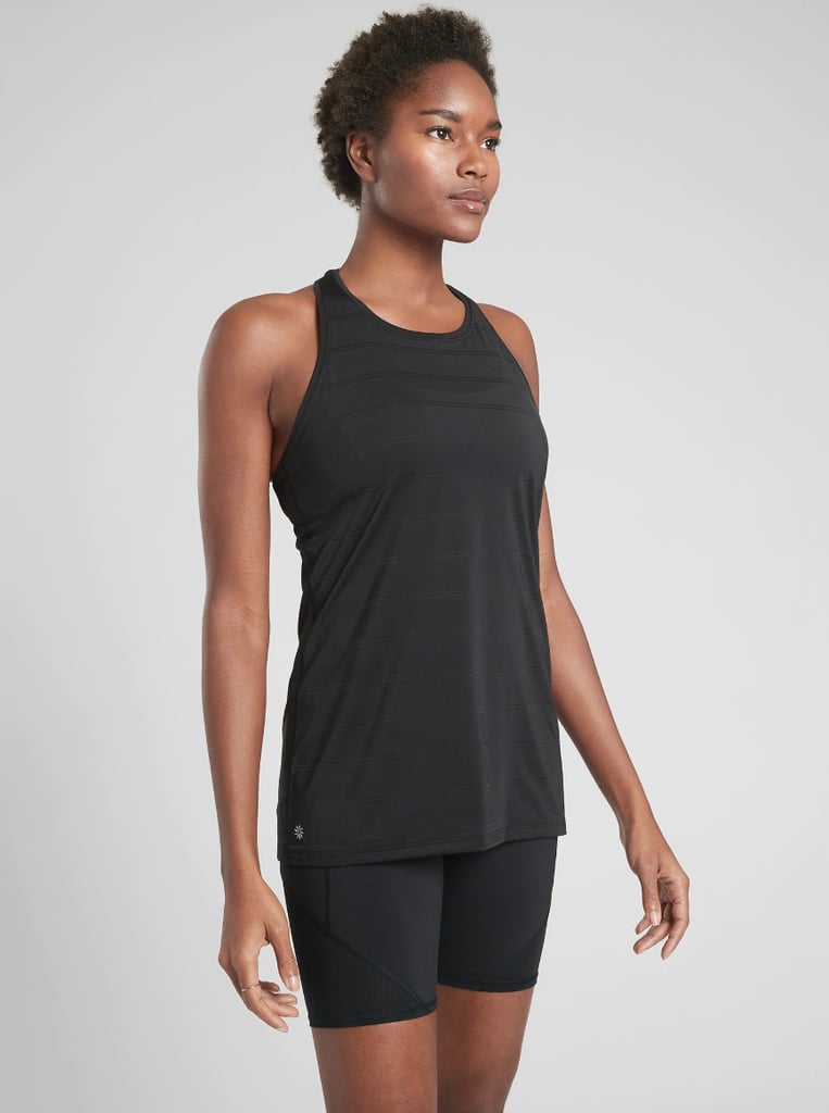 Athleta High Neck Chi Double Stripe Tank | Best Running Gear for Long ...