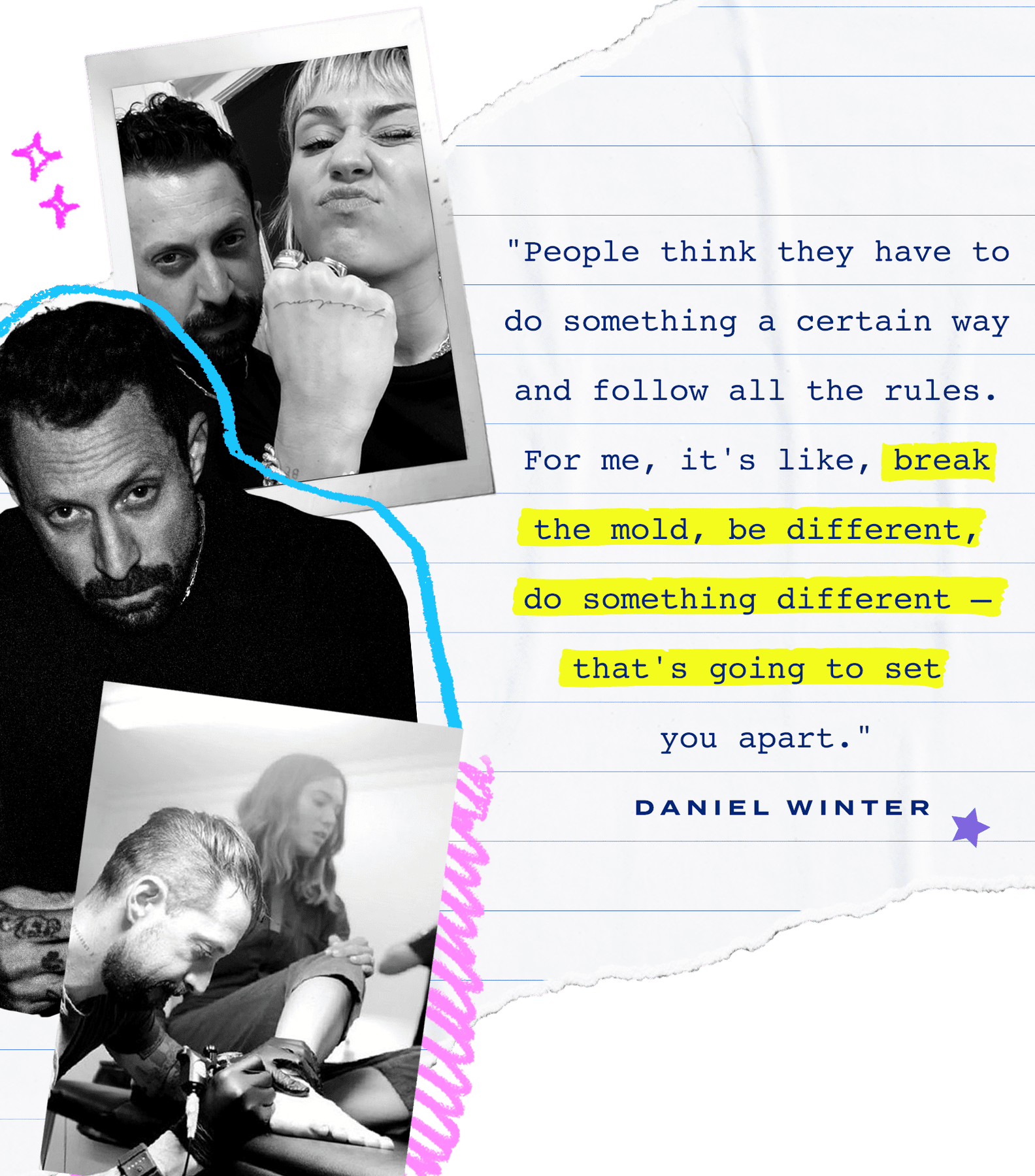 Celebrity Tattoo Artist Daniel Winter's Big Career Moments POPSUGAR Beauty