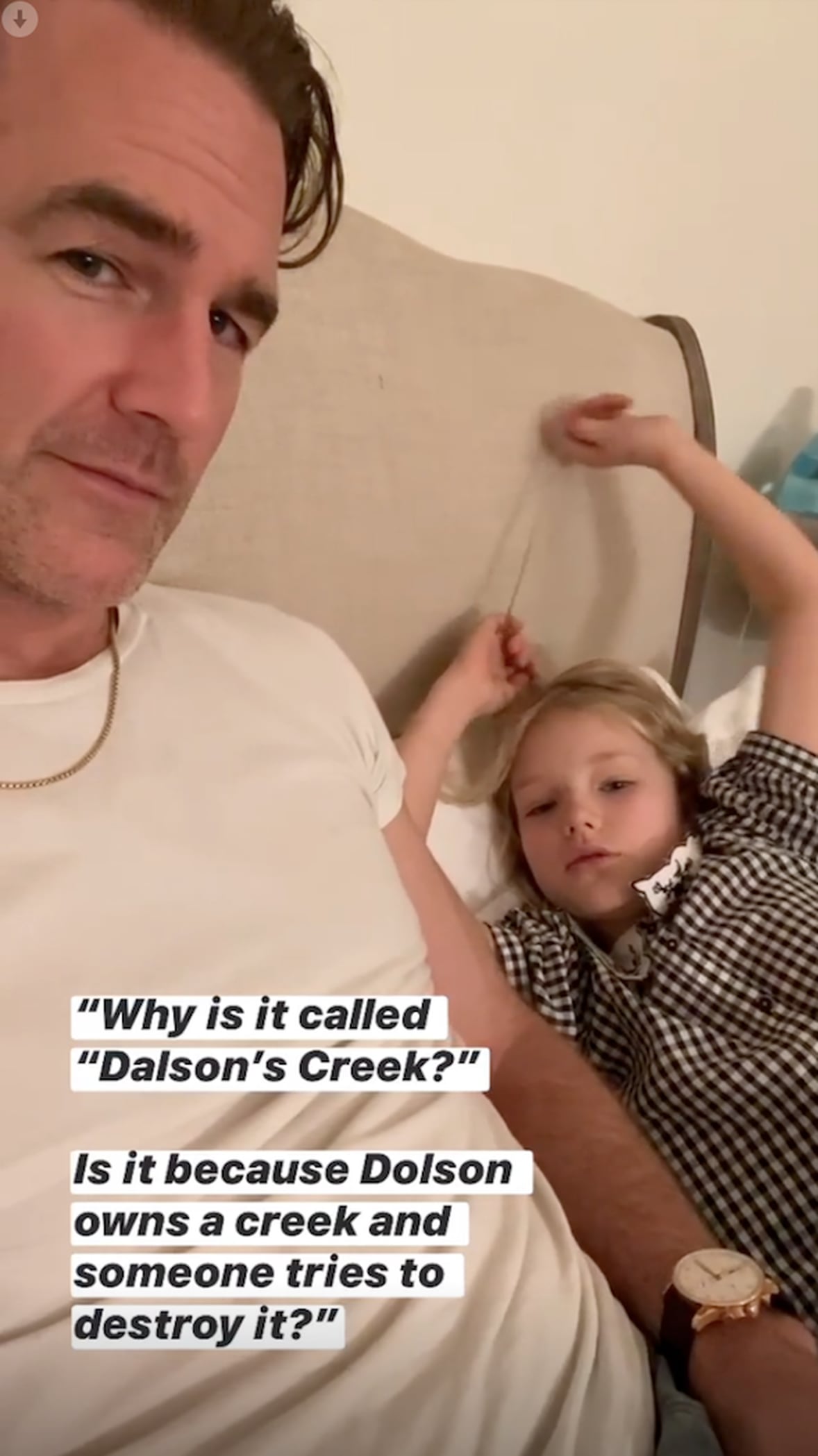 James Van Der Beek Explains Dawson's Creek to Daughter PS UK Parenting