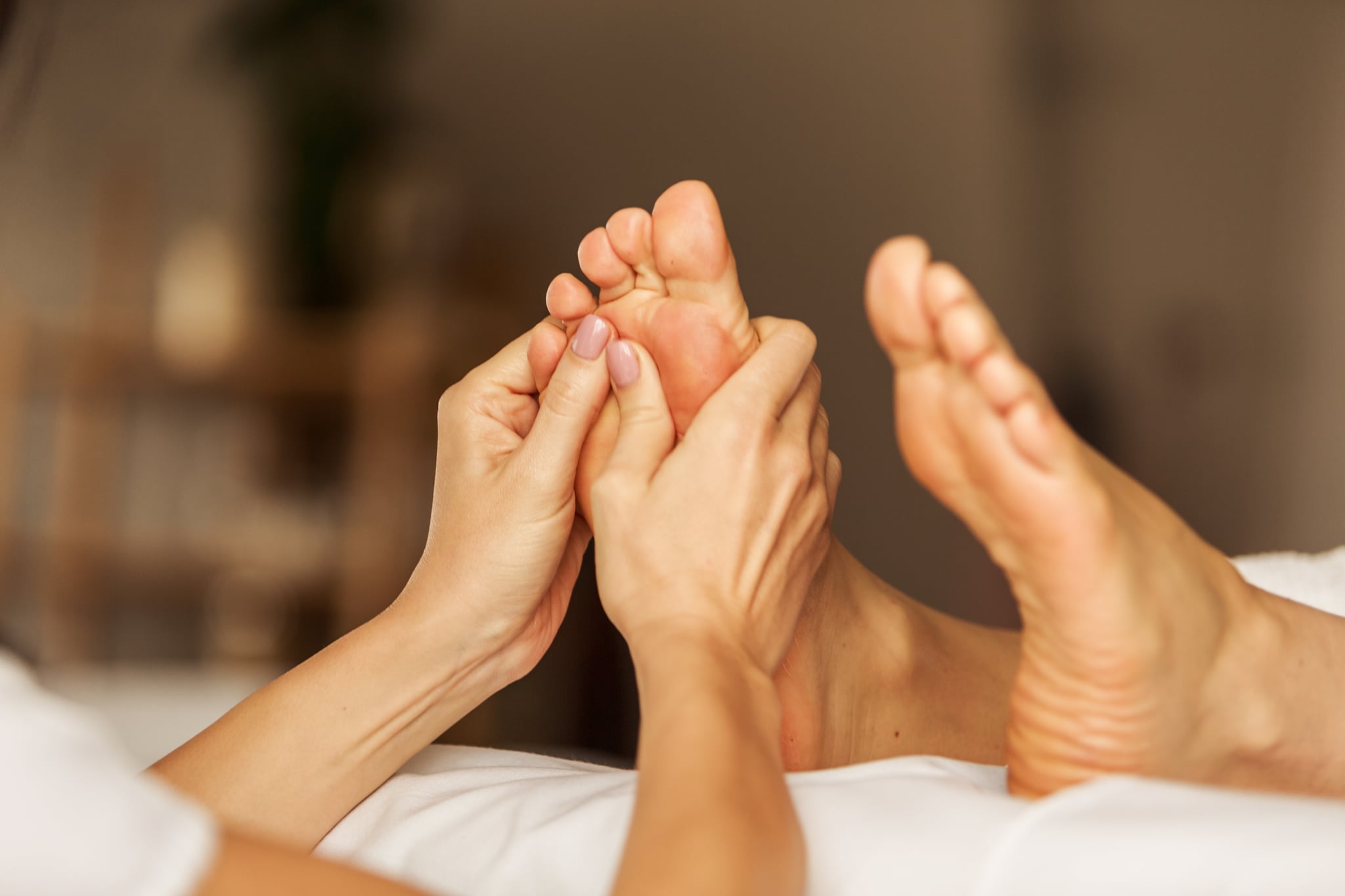 Reflexology for constipation.