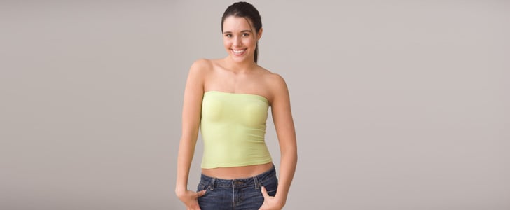 11. Bandeau-Style Tube Tops
 Strapless tops will always have a place in the closet, but the snug-fitting style that popularized the early aughts has thankfully gone away. If you're still holding onto one . . . why?
12. Anything From College that DOES NOT FIT
 It should go without saying, but if you're stashing a pair of shorts, your skinniest skinny jeans, or a dress you wore to that one fraternity formal and it simply does not fit, release it.
