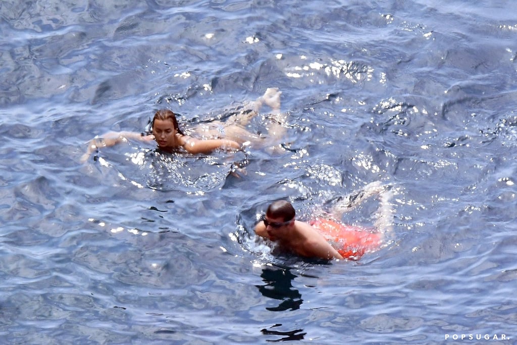 Bradley Cooper and Irina Shayk on the Beach in Italy 2018