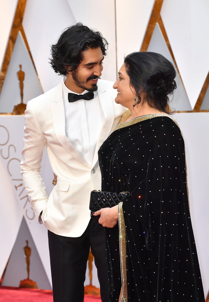 Pictured: Dev Patel and Anita Patel