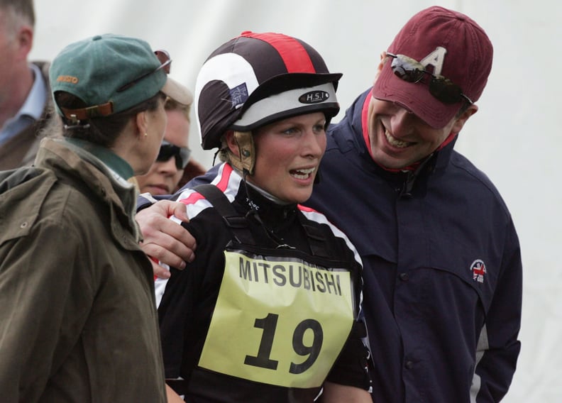 Princess Anne, Zara Tindall, and Peter Phillips