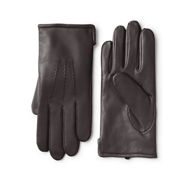 Land's End Men's Cashmere Lined Leather Gloves