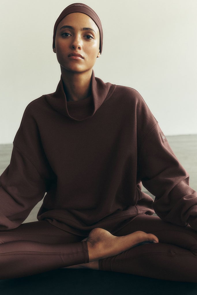 Alo Yoga Hazy Mock Neck Pullover
